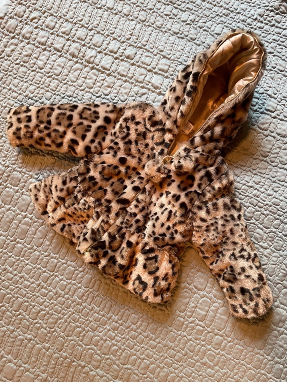 OKIE DOKIE LEOPARD PRINT COAT Sz 2T